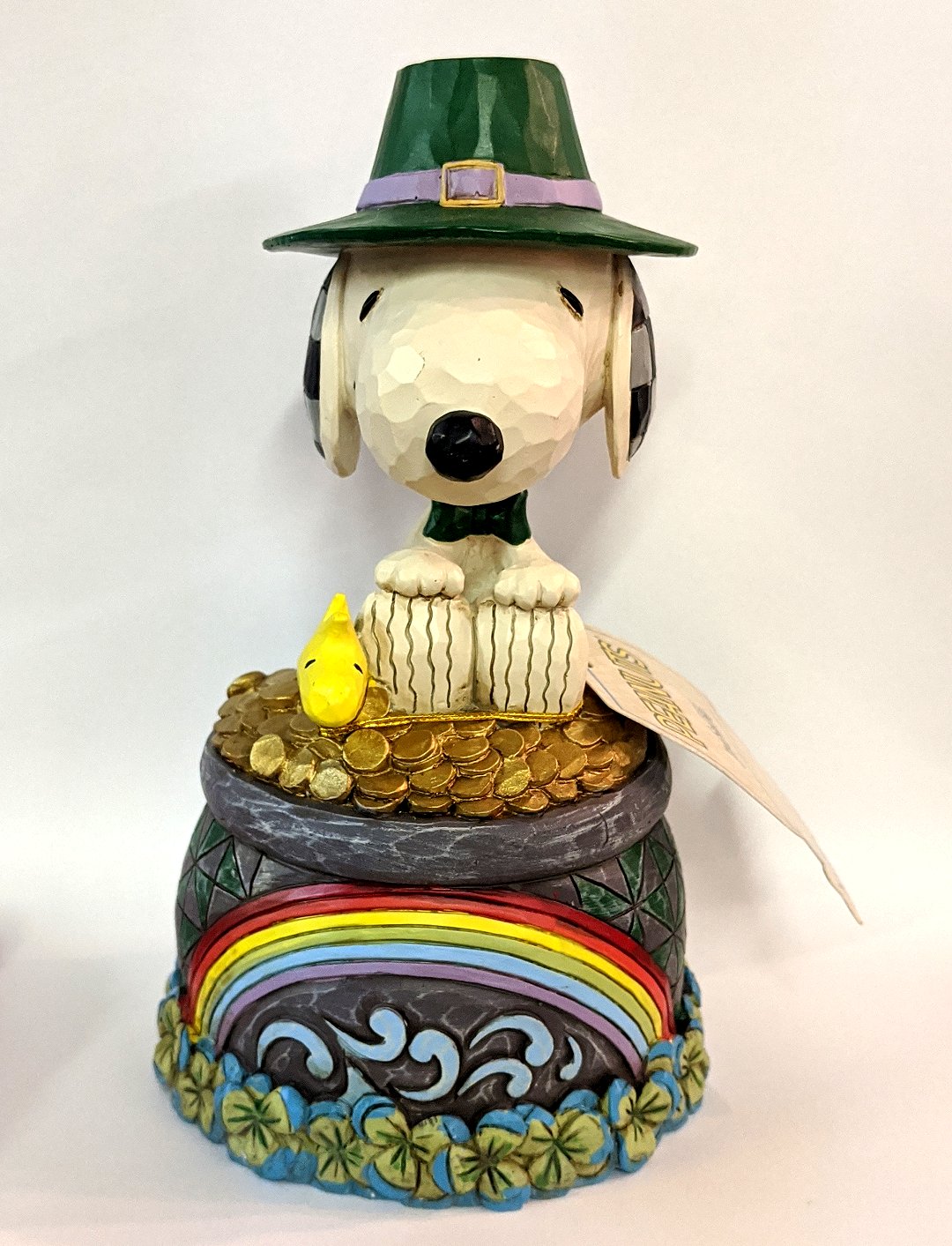 Jim Shore Snoopy Lucky Ol Dog Irish Pot of Gold 6011945